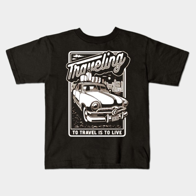 Traveling Kids T-Shirt by Permana Store official